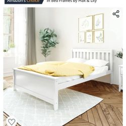 Full Size White Bed Frame
