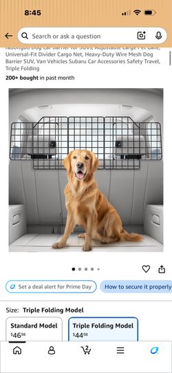 Dog car barrier gate