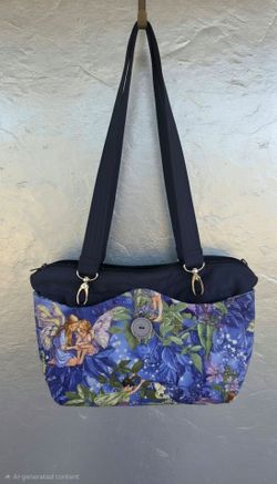 Fairy Print Fabric Tote Shoulder Bag