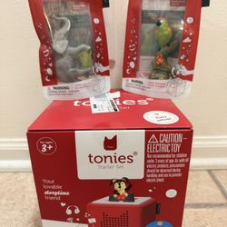 TONIES BUNDLE NEW BOX WITH ONLY 2 Extra Tonies