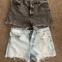 Women’s Free Assembly Mid To High-Rise Jean Shorts Size 12