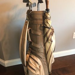 Men’s Golf Clubs, bag and umbrella