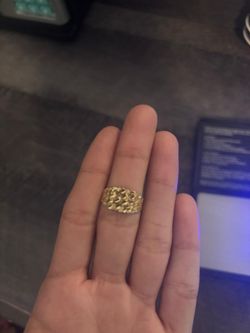 14kstamped  nugget ring