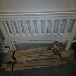 White Twin Bed