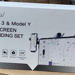 Mount Wired Charger with 2 Adjustable Holders for Tesla Model 3 & Y