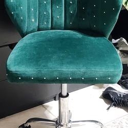 Vanity chair* Bling *Emerald green