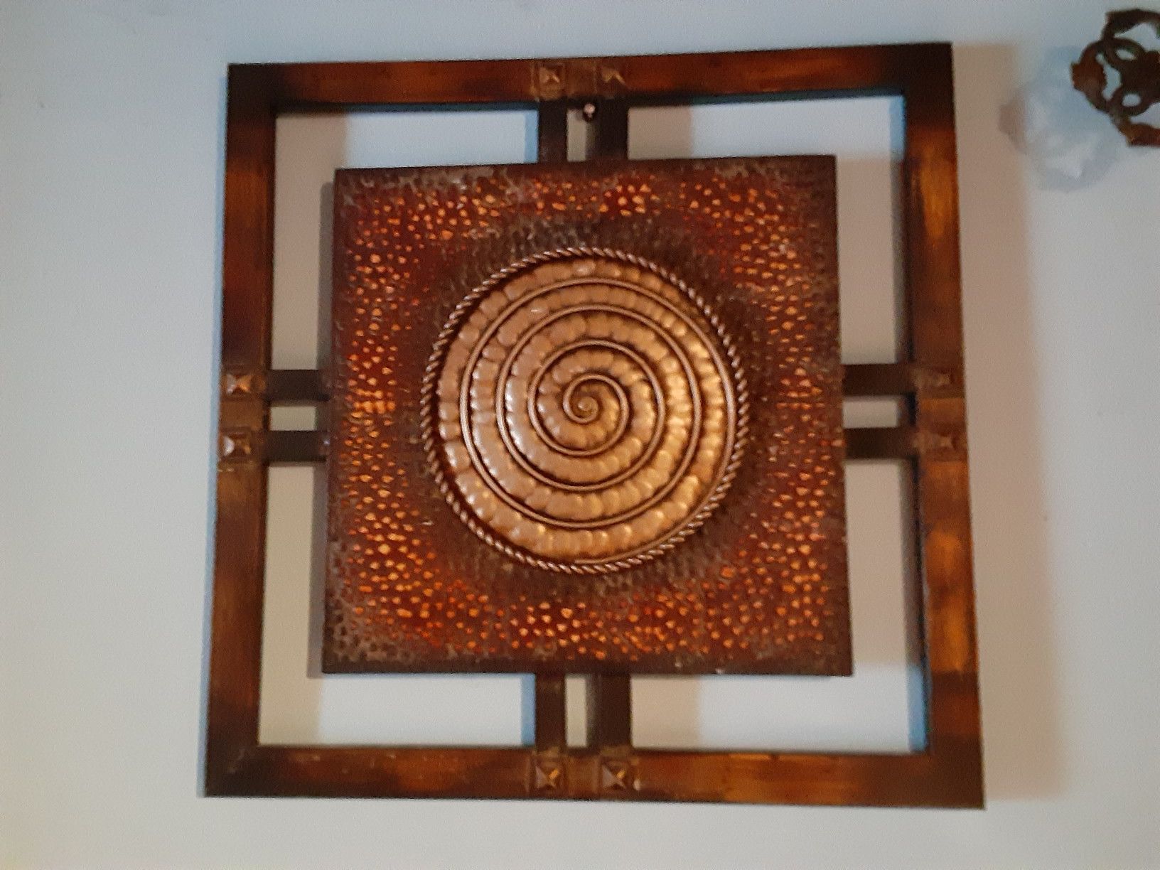 19"x19" metal wall art 2 pcs