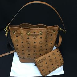 MCM Dessau Drawstring Bag Size Medium