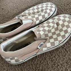 Baby Pink Slip On Vans 