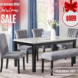 6 Pc Dining Table 