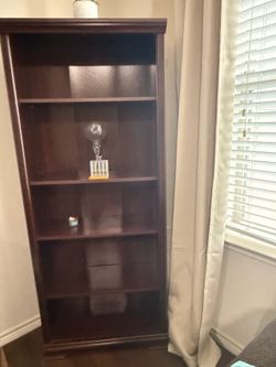 Brown 5 Shelf Bookshelf