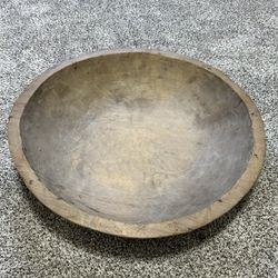 Antique Japanese Wooden Dough Bowl