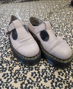Doc Marten Mary Jane Platforms Cream