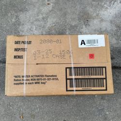 MILITARY GRADE MRE BOXES