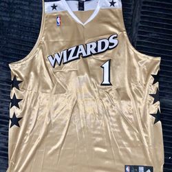 Unique Custom Authentic Washington Wizards Jersey W/ Barack #1
