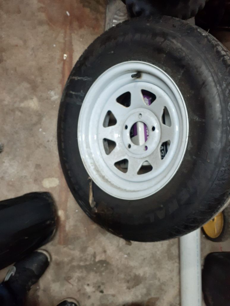 15 inch camper tire and rim brand new
