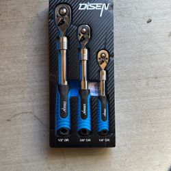 Three Pack Expendable Ratchet 1/2 +3/8  +1/4