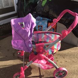 Nice Kids Play Doll Bassinet Stroller Only $20 Firm