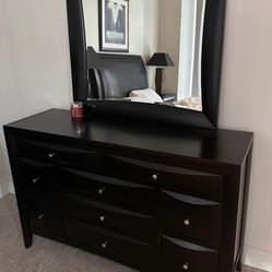 DARK WOOD 6 Drawer Dresser 🪵 👌🏻✅