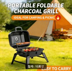PORTABLE FOLDABLE CHARCOAL GRILL
