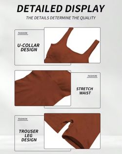 1pc Women's Solid Ribbed Knit Seamless Yoga Jumpsuit, High Stretch Basic Fashion Unitard Activewear For Gym Workout Daily Athleisure Summer Sports