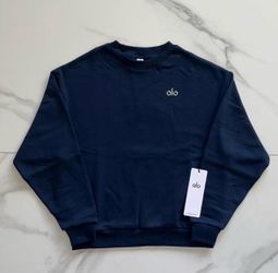Alo Yoga Navy Crewneck Sweatshirt Medium