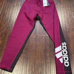 New Women Adidas Legging Tights Size M
