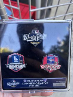 World Series Dodger Blue Jay Pins 