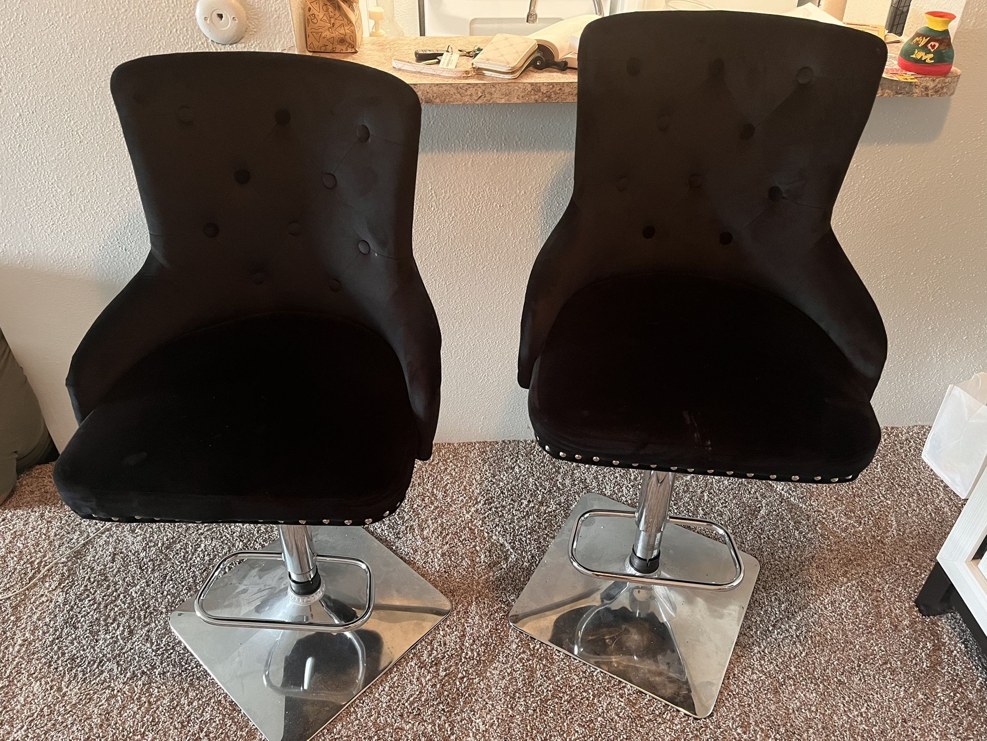 Chairs - Velvet Black