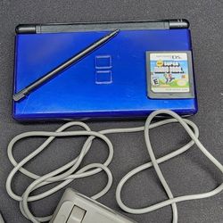 Nintendo DS Lite Blue Edition with Super Mario Bros Game