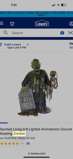 Lowe’s 9ft zombie Animatronic
