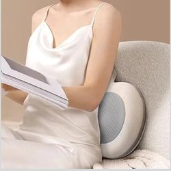 Heated Pillow, USB Power, Portable Travel Pillow with Heating Function, 3 Speed Rotation, 15min Timer, Neck Support for Car Seats, Chairs, Sofas
