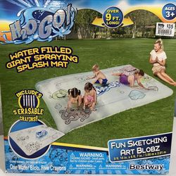 H2GO Water Filled Giant Showing Splash Mat