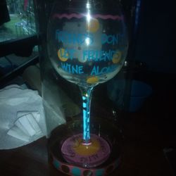 Decorated Wine  And Margarita Glasses