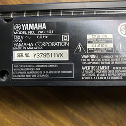 blanding status overflade Yamaha YAS 101-BL Soundbar Piano Black W/ OEM Remote Tested And Works for  Sale in Santa Ana, CA - OfferUp
