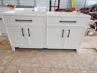 New Never Used 60" Vanity Base Only in White