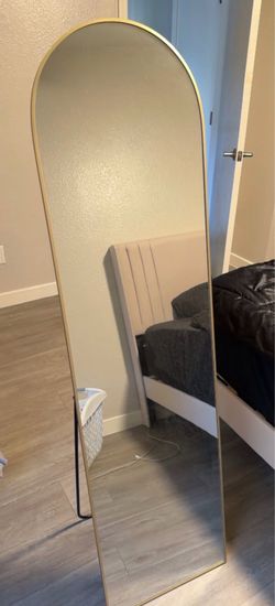 Arched Full Length Mirror Gold Frame