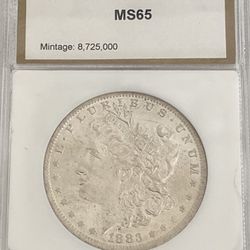 1883–O  UNITED STATES MORGAN SILVER DOLLAR MS-65