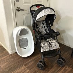Baby Stroller and Bathtub