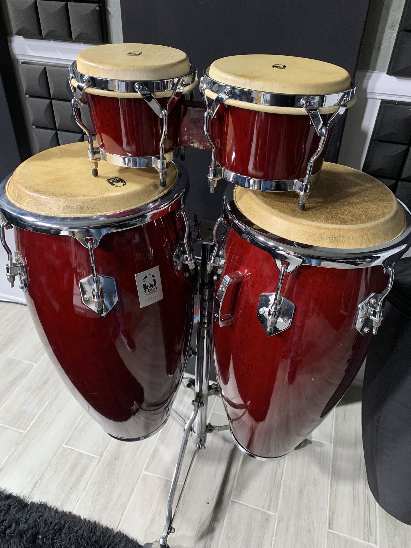 Toca Latin Percussion Kaman Series CONGA Pair And Bongos