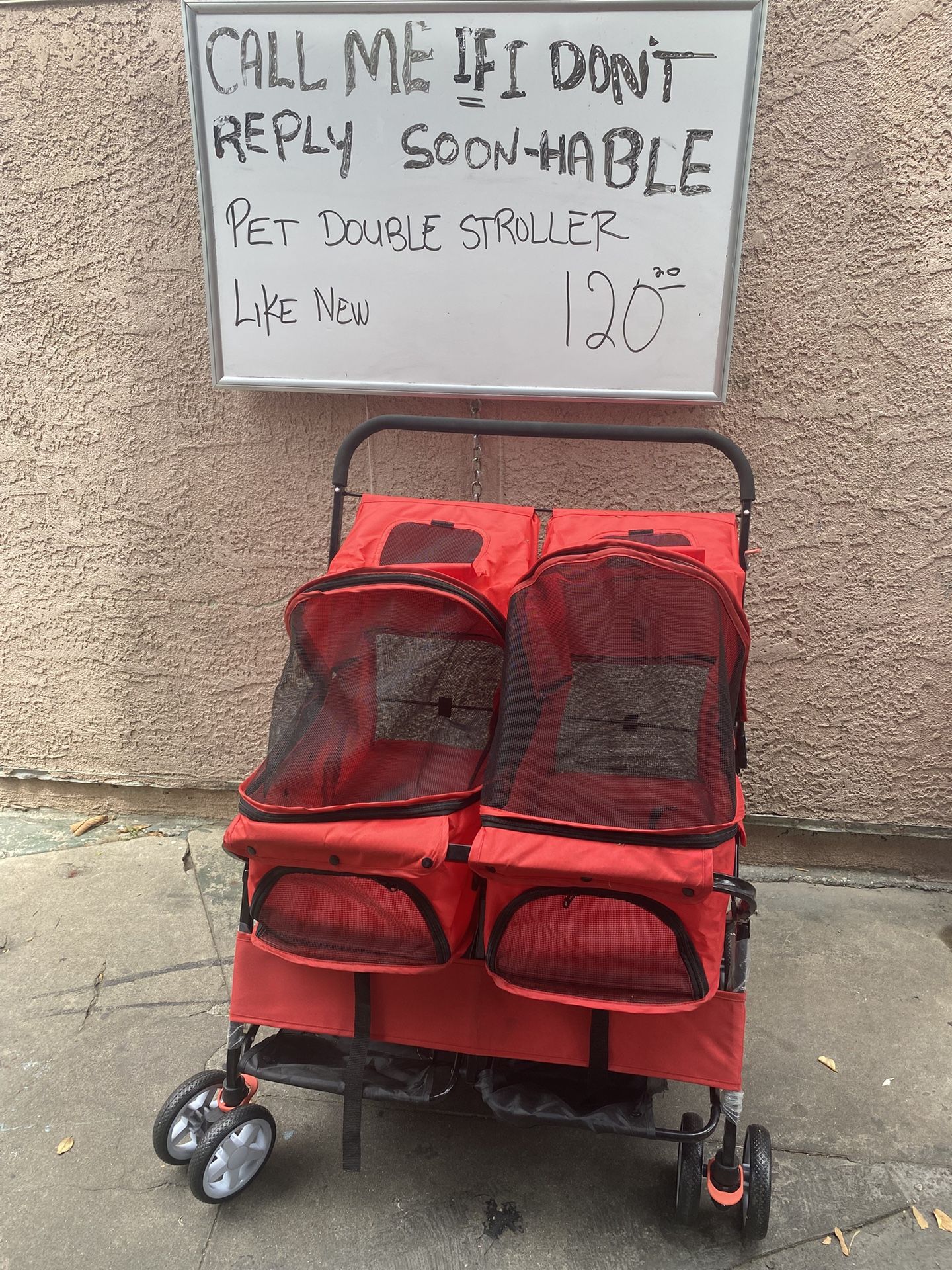 Pet Double Stroller 
