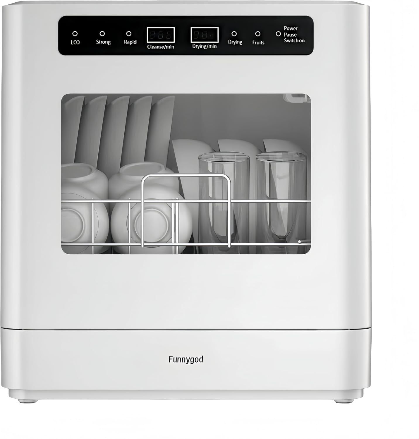 Portable Countertop Dishwasher–Compact Automatic Dishwasher, Drying-Disinfection