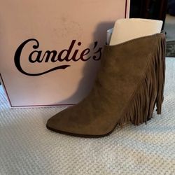 Brown Suede Ankle Boots 