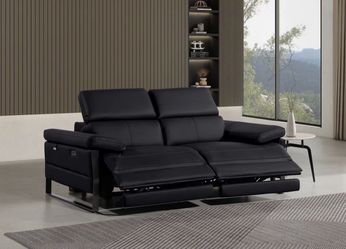 Italian Leather Power, Reclining Loveseat