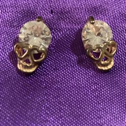 Crystal Skull Syud Earrings 