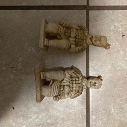 Figurine, Clay Man Figurines, Oriental Figurines, Warrior, 