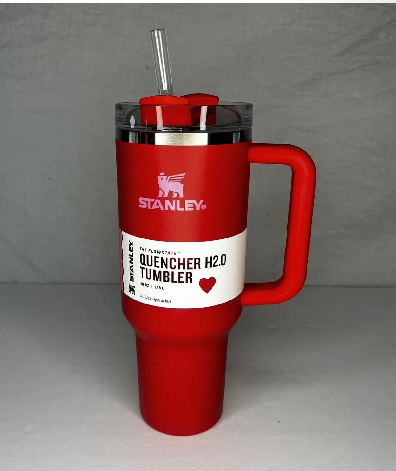 Stanley Valentine’s Day Heart 40 oz Target RED IN HAND