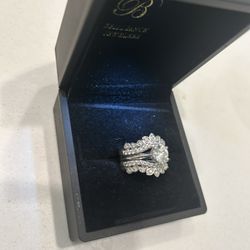 14kt White Gold Engagement Ring 3 Carats In Diamonds 