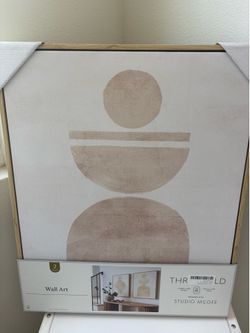 New Threshold x Studio McGee 2-Piece Neutral Abstract Wall Art Set | 20” x 24” Each
