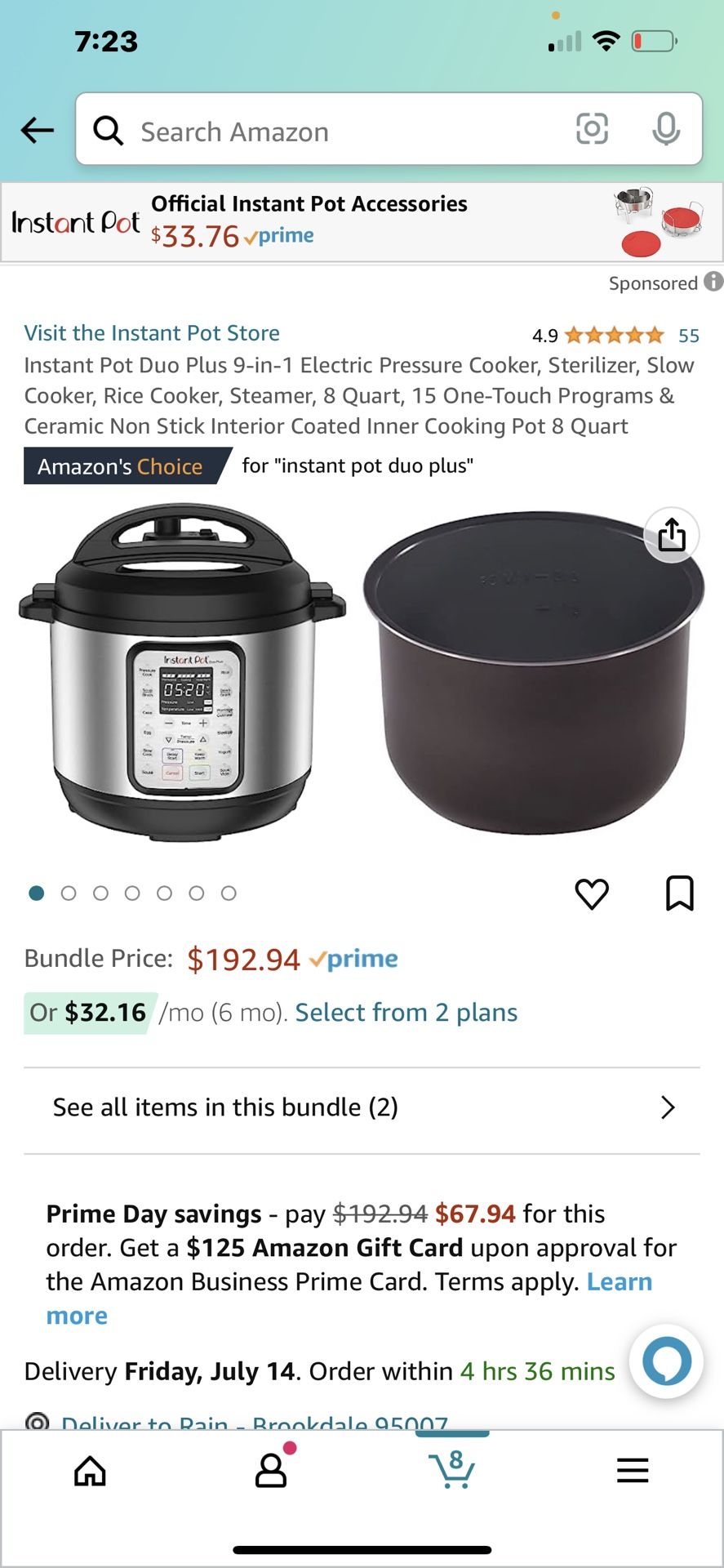 Insta Pot Duo Plus